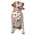 thumbnail image 6 of Dog Bandanas, Snail Autumn Leaf Print Adjustable Dog Scarf Triangle Bib Handkerchief Accessories for Small Medium Large Dogs, Cats, Pets, 6 of 6