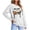 White, variant on Mifsaly Womens Plus Size Halloween Sweatshirt Skull Pumpkin Graphic V Neck Shirts Spooky Vibes Classic Fall Festival Holiday Casual Wear