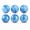 Blue, variant on YEMNPIOS 2 Pcs 8.5 Inch Large Inflatable Bouncing Balls Marbleized Bouncy Ball for Adults Pets Party Supplies Beach PVC