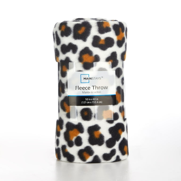Mainstays Fleece Plush Throw Blanket 50