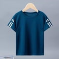 thumbnail image 3 of Cethrio Boys Activewear T-shirts, Quick-drying Short Sleeve Casual Summer Athletic Tops Blue Size 14, 3 of 6
