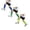 Dark Blue 1PCS & Green 1PCS & Light Green 1PCS, variant on 3 Pack Boys Socks Black Ankle Children's Stress Socks with Protective Leg Guards Sweat Absorbing No Leg Socks for Sports (Size 12-18 Years)