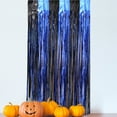 thumbnail image 4 of Paquete de 2 cortinas con flecos, decoración de fondo para fiesta de Halloween, fiesta de Acción de Gracias, decoración de fiesta de cosecha de otoño, 4 of 5