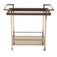 thumbnail image 3 of Scranton & Co Bar Cart in Bronze and Champagne, 3 of 4