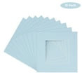 thumbnail image 2 of Baby Blue Acid Free 12x12 Picture Frame Mats with White Core Bevel Cut for 8x8 Pictures - Fits, 2 of 4