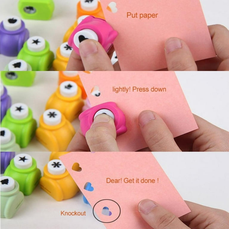 10pcs Craft Hole Punch Shapes Set, Mini Punches for Paper Crafts with  Various Patterns, Multifunctional Portable Shape Paper Punch Set