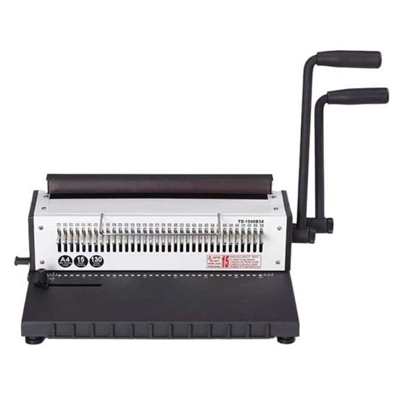 Double Coil Iron Ring A4 Binding Machine 34 Holes Full Drawing Knife Calendar Document Album Punching Machine ,Pinpoint Punching