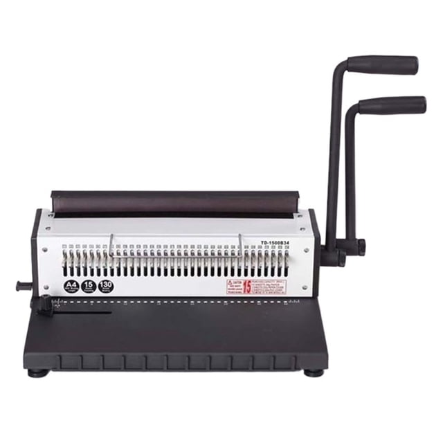 Double Coil Iron Ring A4 Binding Machine 34 Holes Full Drawing Knife Calendar Document Album Punching Machine ,Pinpoint Punching
