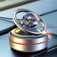 thumbnail image 2 of Pebbuoy Solar Car Aromatherapy Diffuser Portable Double Ring Auto Rotating Solar Heater Car Oil Diffuser Car Air Freshener, 2 of 8