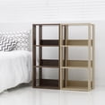 thumbnail image 3 of IRIS USA 3 Shelf Open Wood Shelving Rack Unit, Brown, 3 of 6