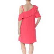 RACHEL ROY $119 Womens New 1108 Coral Cold Shoulder Ruffled Dress 2 B+B
