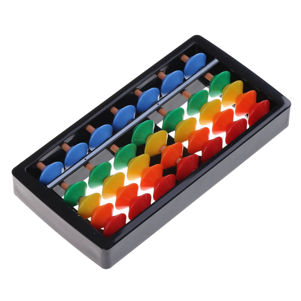 Mini Plastic Abacus Arithmetic 7 Digits Kids Maths Abacus Educational Toys YNPT 