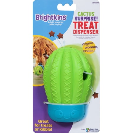 UPC: 0765023093728 | Brightkins Cactus Surprise Dog Puppy Treat Dispenser Dog Chew Toy Dog Birthday Toy Interactive Food Dispenser
