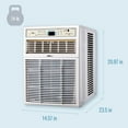 thumbnail image 3 of Keystone 10,000 BTU 115-Volt 450 Sq. ft Casement Window Air Conditioner, White, KSTSW10B, 3 of 15