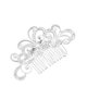 thumbnail image 2 of Peineta de aleación con diamantes de imitación blancos, pinza para el cabello, tocado de novia europeo y americano con flores de perla caliente, accesorios para el cabello, accesorios de novia, 2 of 6