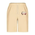 thumbnail image 4 of LpwkSSA Mens Minimalist Swim Shorts Mesh Lining Design Breathable Fabric Relaxed Silhouette for Pool Parties Beige XXXXL, 4 of 5