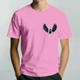 thumbnail image 2 of NAMTYQX Casual Shirts for Men Relaxed Fit Patterns Lightweight Hawaiian Casual Oversized Airoft Short Sleeve Cool Crew Neck Mens T-Shirts Graphic Tees Pink Size XL, 2 of 5