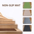 thumbnail image 3 of Non-Slip Stair Treads for Indoor Steps | Anti-Slip Stair Mats for Dogs, Kids & Elderly Safety | 8" x 29" Self-Adhesive Carpet Stair Pads for Home, Wooden Stairs, 3 of 6