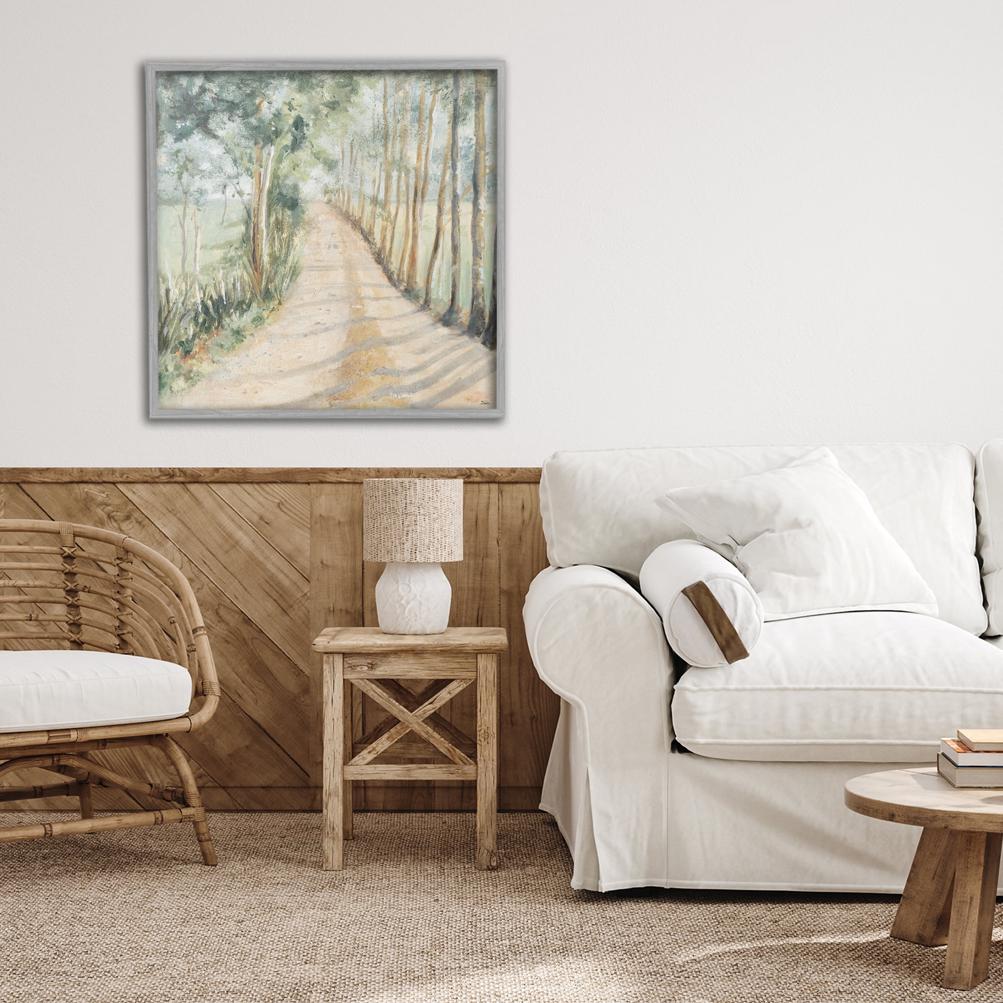 Stupell Industries Camino A Casa Pathway Gray Framed Giclee Art, design by Patricia Pinto