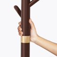 thumbnail image 4 of PEKJI Wood Coat Rack With 8 Hooks Standing Clothes Rack Portable Garment Rack \u200espace Saving Coat Hanger Easy Assembly, 4 of 7
