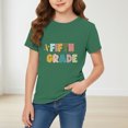 thumbnail image 2 of CPNG Children's Girls and Boys Fifth Grade T Shirt Letter Print Loose Fit Tees Summer Casual Short Sleeve Round Neck T-Shirt, 2 of 5