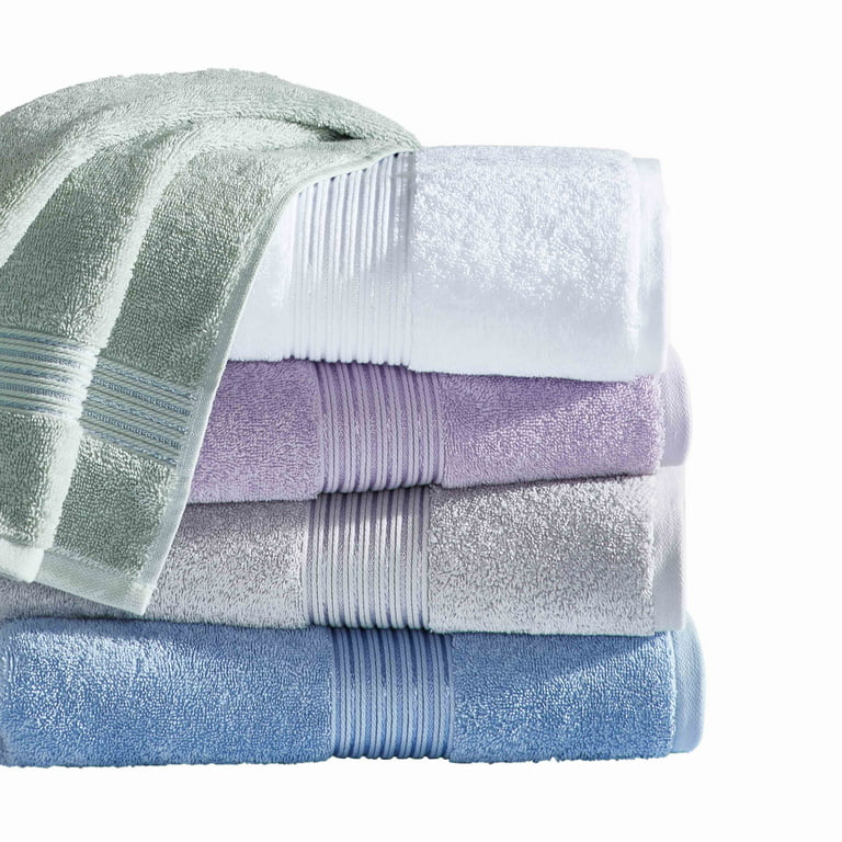 Diamond Jacquard 6 Piece Bath Towel Set Lavender