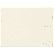 LUXPaper A7 Classic Linen Invitation Envelopes, 5 1/4 x 7 1/4, Natural White, 70lb, 500 Pack