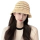 thumbnail image 1 of Sombrero de pescador de verano con circunferencia de 56-58 cm, sombrero de pescador con rayas en contraste para mujer, sombrero de lavabo hueco y transpirable con sombrilla, 1 of 5
