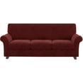 thumbnail image 1 of Housse de Canapé en Velours Peluche, Housse de Sofa (Sofa TG, Rouge Vin), 1 of 7