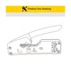 thumbnail image 3 of Herramienta de crimpado shaofei RJ45 para conector modular Cat5 Cat6 8P 6P Negro, 3 of 5