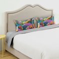 thumbnail image 3 of Yayeee Pillowcase Standard Size Set of 2 Satin Wrinkle Resistant Pillow Case, Art Plants, 3 of 7