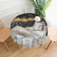 thumbnail image 2 of Marble Round Tablecloth Washable Reusable Decoration Table Cover for Kitchen Party 60", 2 of 7