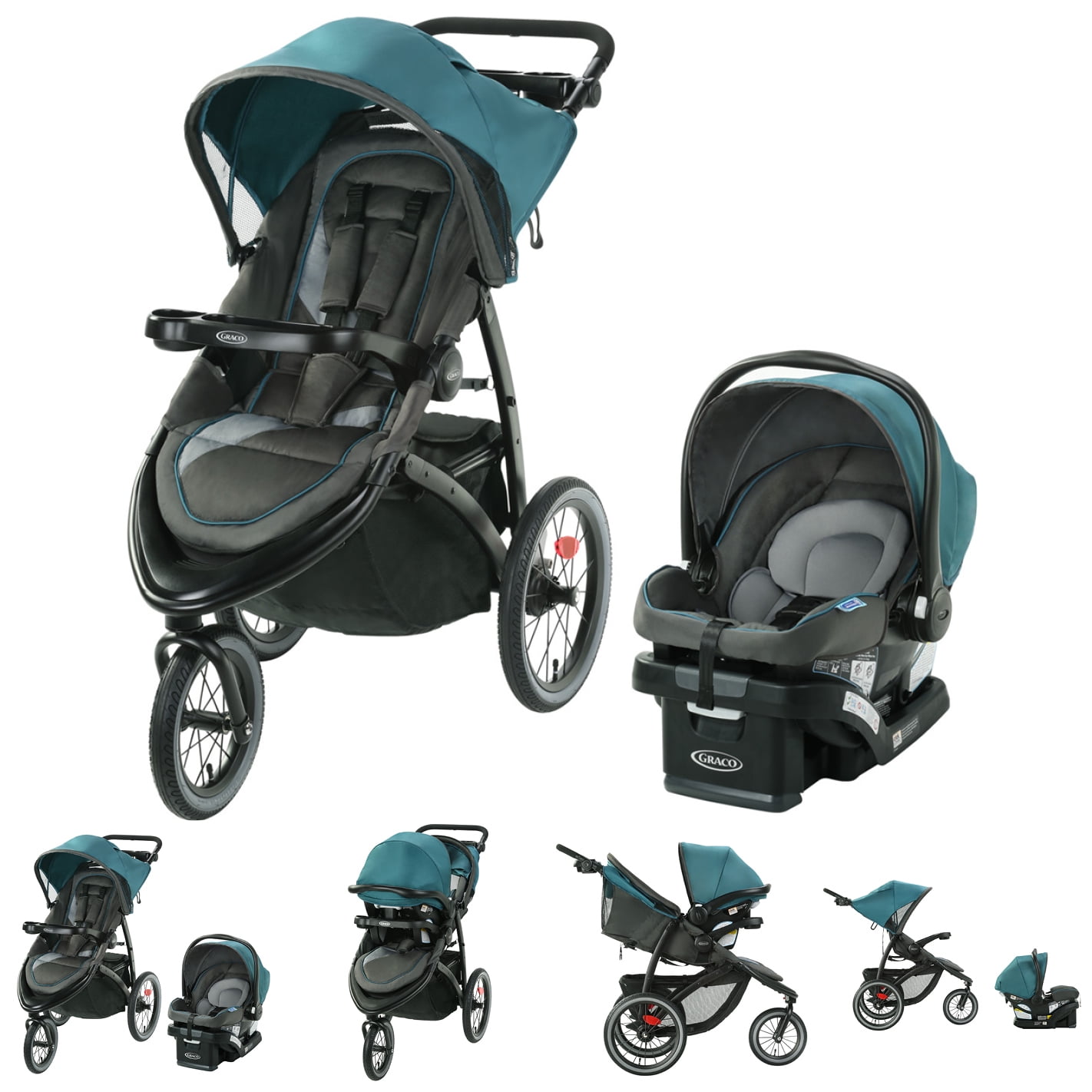graco fastaction jogger lx travel system seaton
