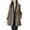 Coffee, variant on Pea Womens Coats Dress Work Trench Black Lapel Collar Solid Long Sleeve Button up Coats Ladies Jackets L