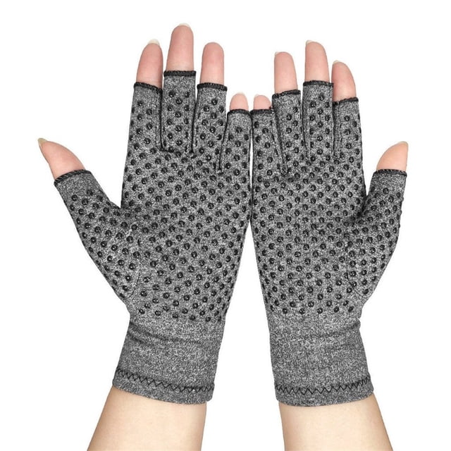 SUTENGDA Arthritis Compression Gloves for Pain Relief Arthritis Gloves Fingerless Gloves for Computer Typing and Daily Work