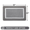 thumbnail image 3 of Buganda Indoor Door Mats, Absorbent Trapper Dirt Inside Doormats, Non Slip Low Profile Entry Door Mats, 20x32, Grey, 3 of 9