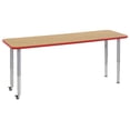 thumbnail image 1 of ECR4Kids 24"x72" Rectangular Contour Adjustable Table w/ Super Leg, 1 of 2