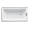 thumbnail image 5 of Kohler 855-96 66 x 36 in. Tea-for-Two Drop-In Undermount Bath - Biscuit, 5 of 7