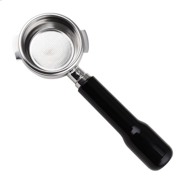 Inteprter Manija de máquina de café de malla fina sin fondo Universal portafiltro 58mm fabricante de cuencos de orejas empuñadura de mano filtrado Juegos de servir café y té tipo 5 Inteprter HA064517-05