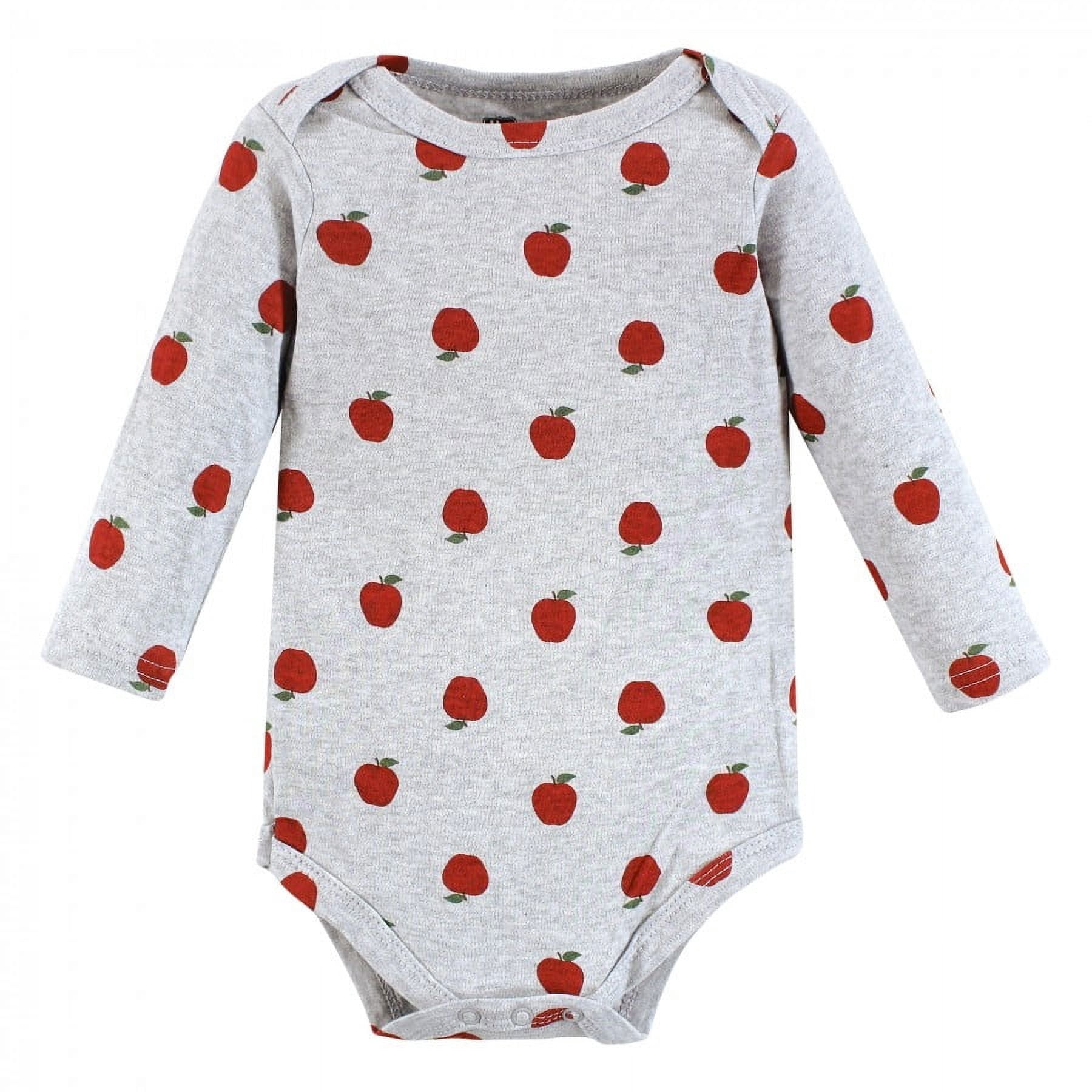 Hudson Baby Cotton Long-Sleeve Bodysuits, 5-Pack, Newborn- 24 Months