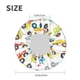 thumbnail image 6 of Kdxio Cartoon Monster Trucks Print Shower Cap for Women,Elastic and Reusable,Double Waterproof Layers Bathing Hat, 6 of 9