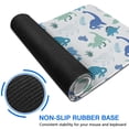 thumbnail image 6 of Long Mouse Pads for Desk,Blue Toned Dinosaur Pattern Desk Mats on Top Of Desks, Desk Mouse Pad Extra Large with 3mm Non-Slip Base and Stitched Edge for Gaming,Office,Work,Home 31.5"x11.8", 6 of 6