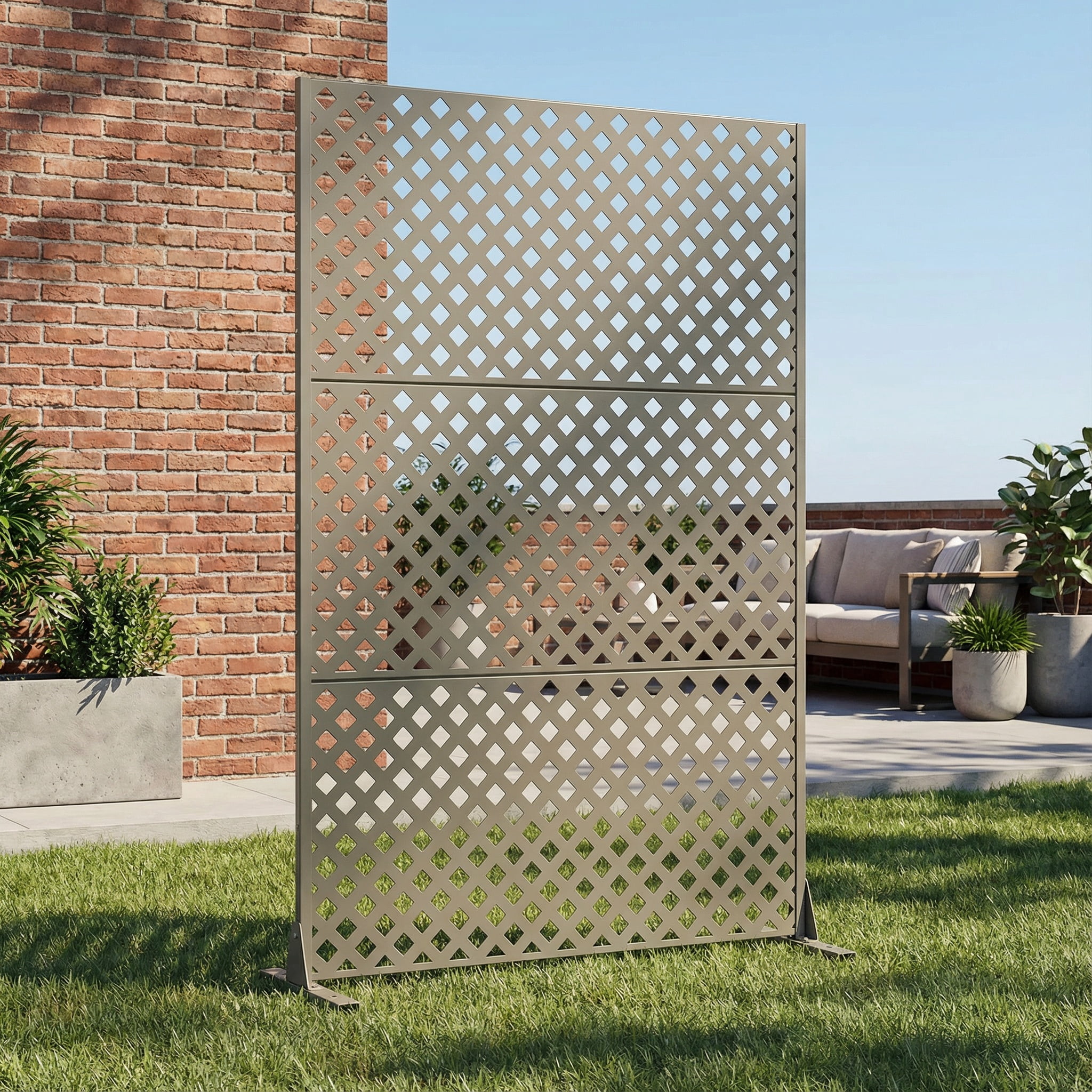 Metal Privacy Screen Fence Panel with Stylish Pattern