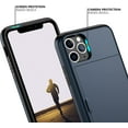 thumbnail image 4 of iPhone 11 Pro Case with Card Holder,Heavy Duty Protective Dual Layer Shockproof Hidden Card Slot Slim Wallet Case for iPhone 11 Pro for Men&Women(Blue), 4 of 14