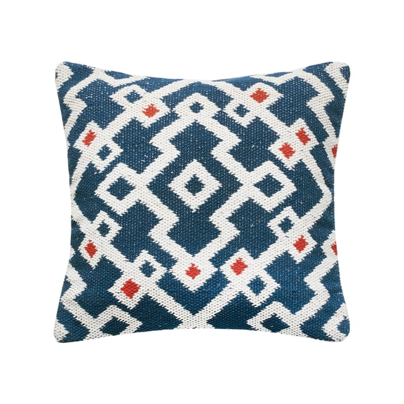 Reggie Indigo Southwestern Accent Throw Pillow 20" x 20"