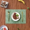 thumbnail image 6 of Placemats, Hot Pads Table Pads Steak Pads, Leathers Non-slip Washable, Heat-enduring Easy-to-clean, Outdoor Indoor Use, European Floral Pattern, Stylish Protective, 6 of 6