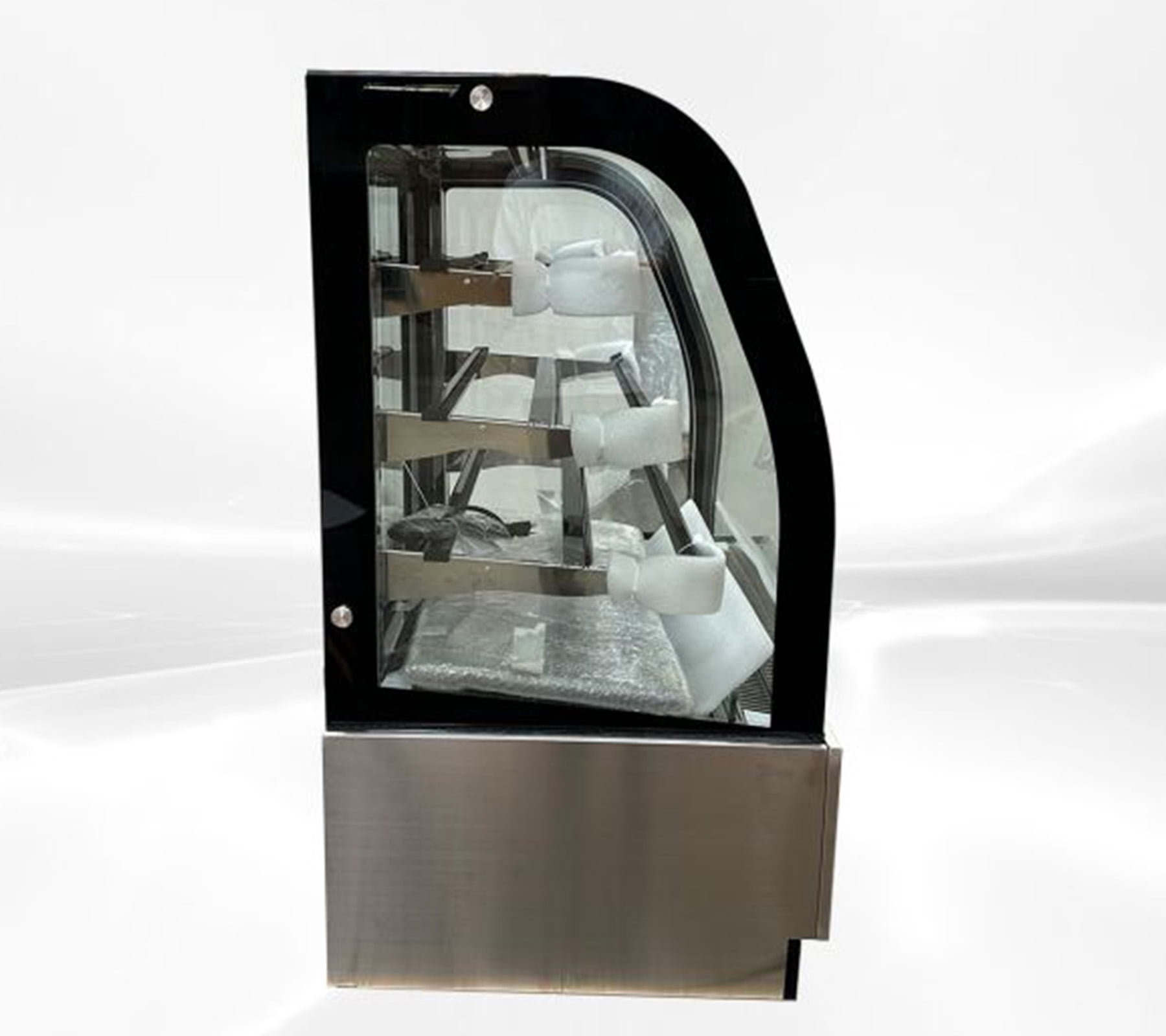 36" Commercial Curved Glass Refrigerated Bakery Display Case, Cake Showcase Refrigerator, ETL Certified