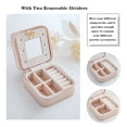 thumbnail image 7 of Small Portable Travel Jewelry Box Organizer Storage Case for Rings Earrings Necklaces, 7 of 7