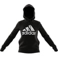 thumbnail image 7 of adidas Women's Loungewear Essentials Logo Fleece Hoodie Medium Core Black/White, 7 of 7