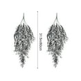 thumbnail image 3 of AuroraX Artificial 2 Pack Flower Garland for Wall Hanging Decoration,Weeping forsythia Gray Thanksgiving Christmas Garland,2.6 Ft Vines,for Porch,Party,Birthday,Gray, 3 of 6